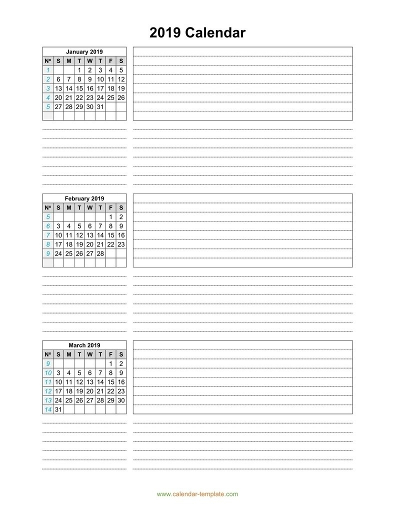 Calendar Template 3 Months Per Page  Calendar Inspiration within Free Printable Calendar 4 Months Per Page