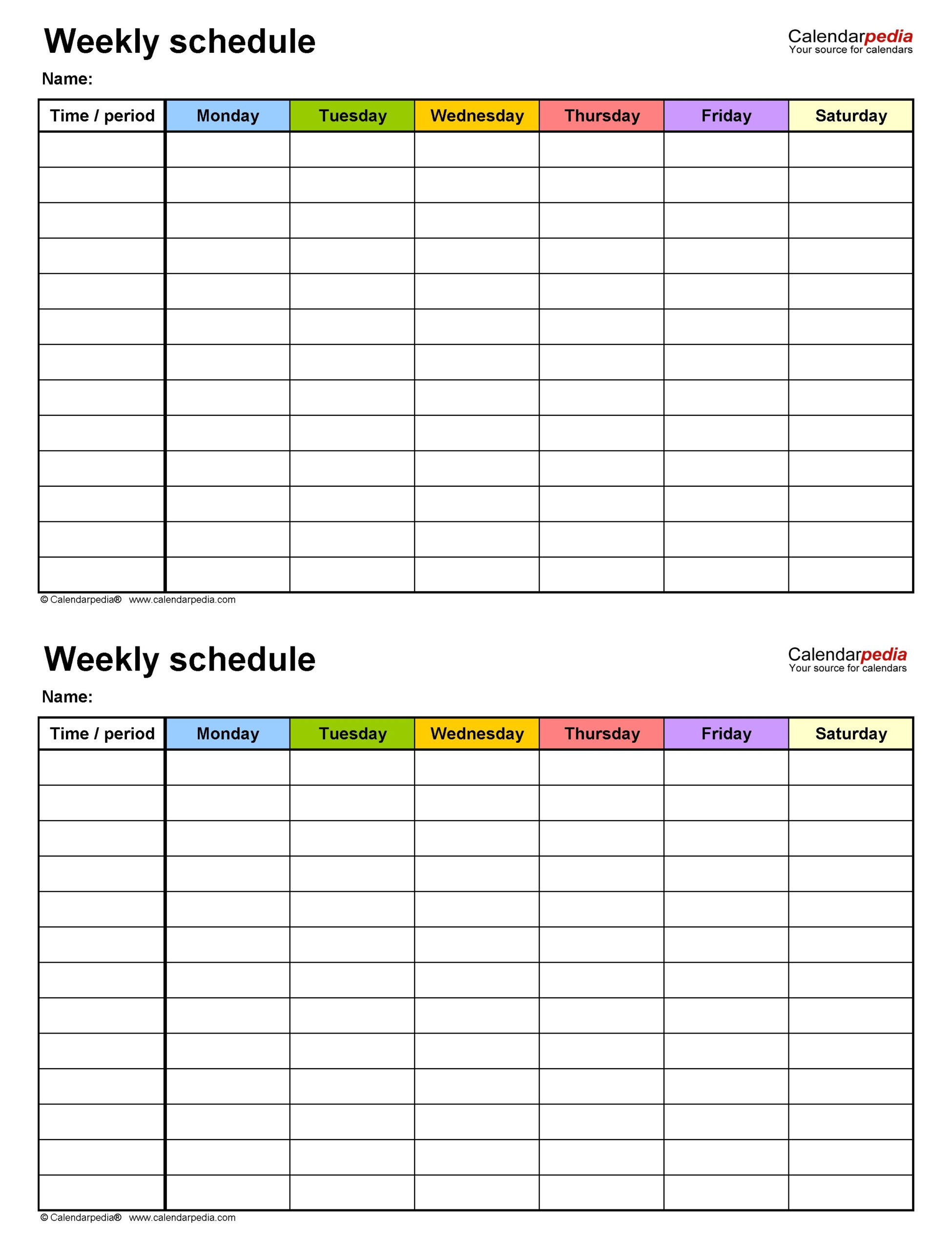 Effective 2 Week Planner Printable Free In 2020 | Calendar with Monday Through Friday Calendar Template Excel