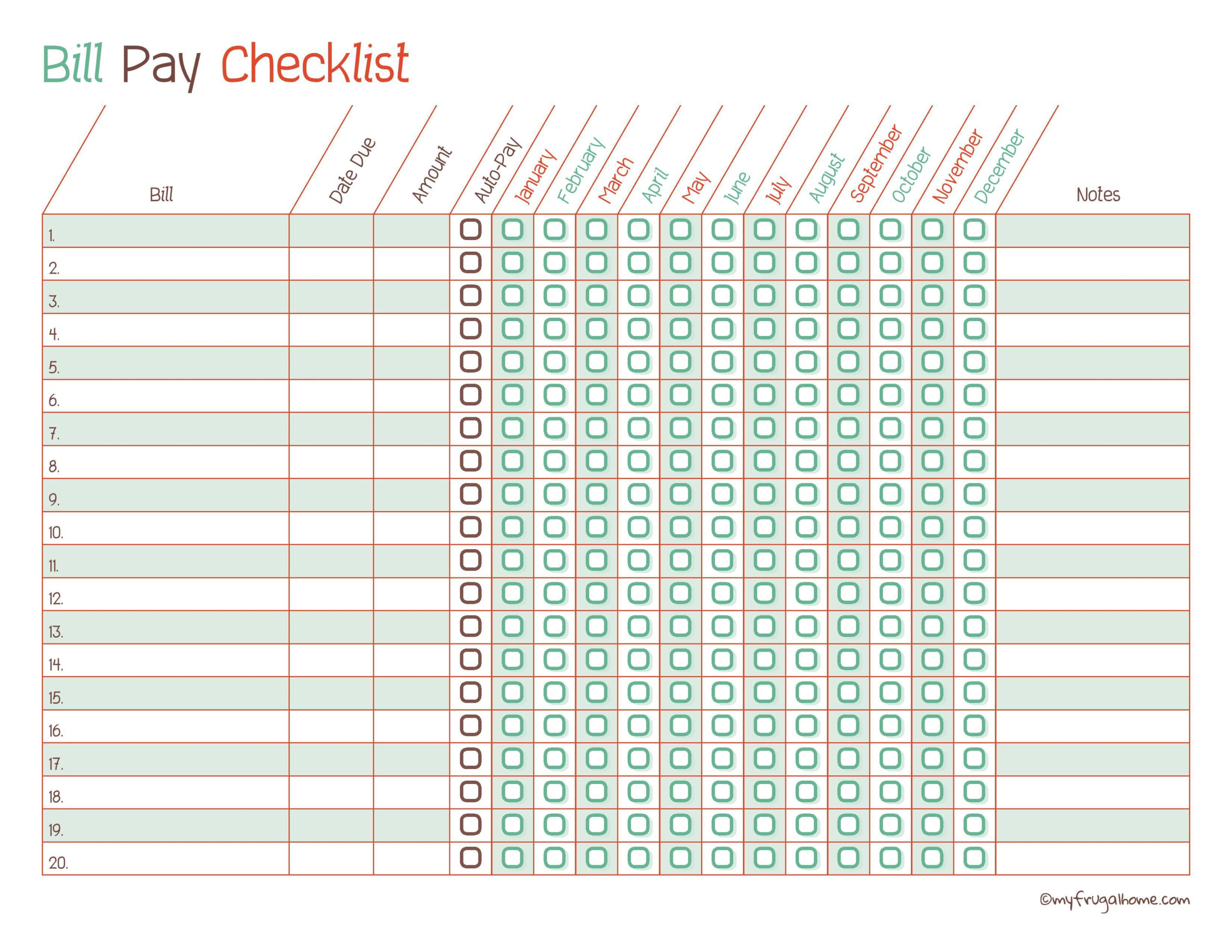 Free Printable Bill Pay Calendar Templates inside Free Printable Bill Calendar