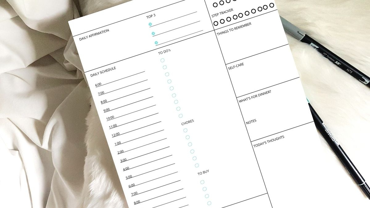 Free Printable Daily Planner With Time Slots  Anjahome with Free Printable Daily Planner With Time Slots