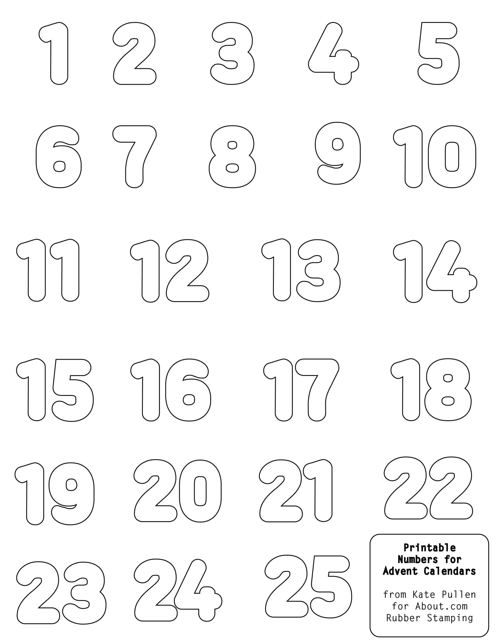 It&#039;S As Easy As 123 To Use Free Printable Numbers Digital with regard to Free Printable Calendar Numbers