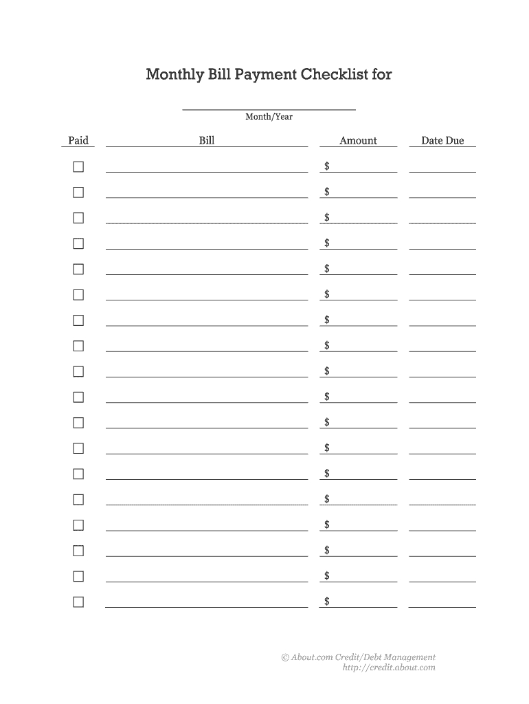 Printable Bill Payee Login Sheets  Fill Out And Sign Printable Pdf  Template | Signnow within Free Printable Bill Chart