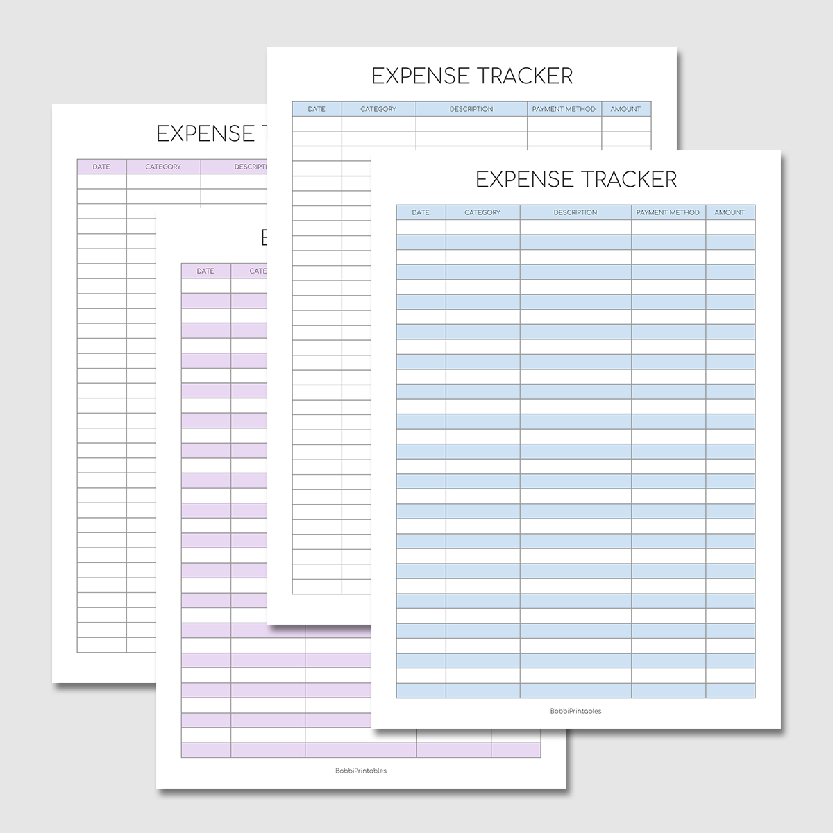 Printable Expense Tracker inside Free Bill Tracker Printable