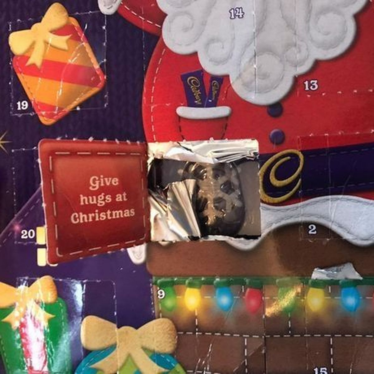 Shoppers Spot Awkward Message Behind Door Of Cadbury for Shoppers Photo Calendar