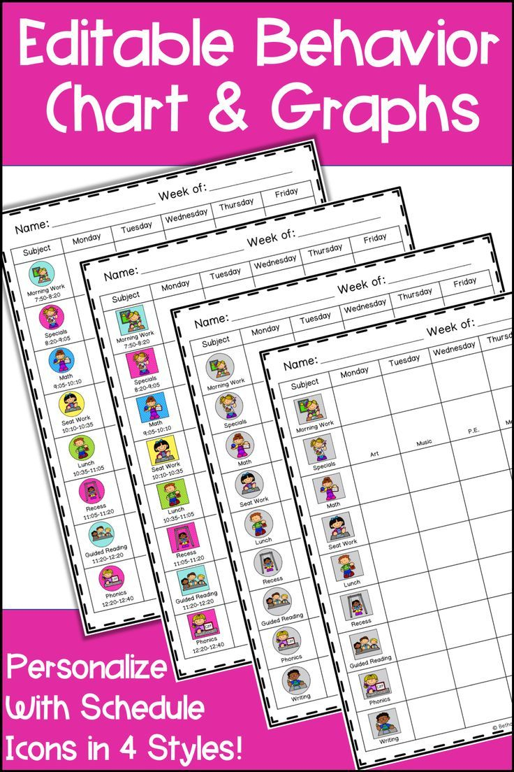 This Weekly Behavior Chart Includes Monthly Graphs For Data intended for Monthly Behavior Chart