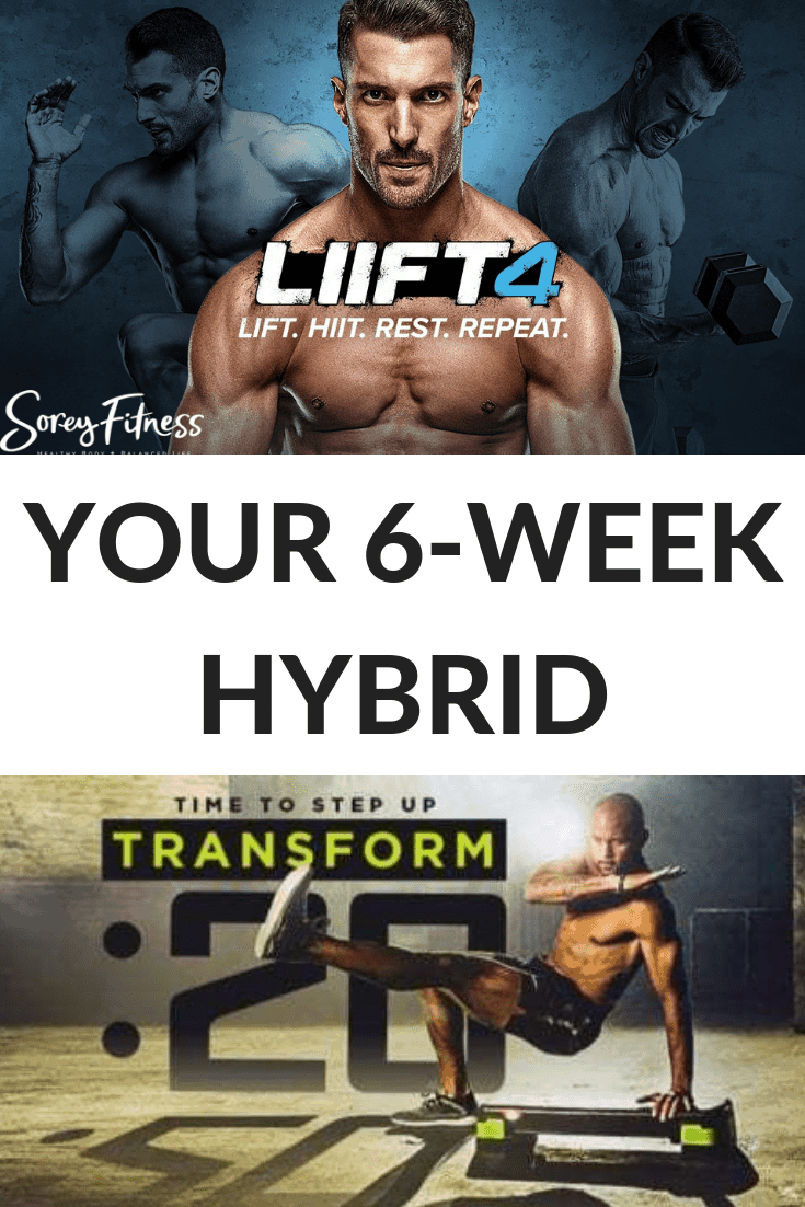 Transform 20 Liift4 Hybrid Calendar | 6 Week Schedule in Shaun T Hybrid Calendar