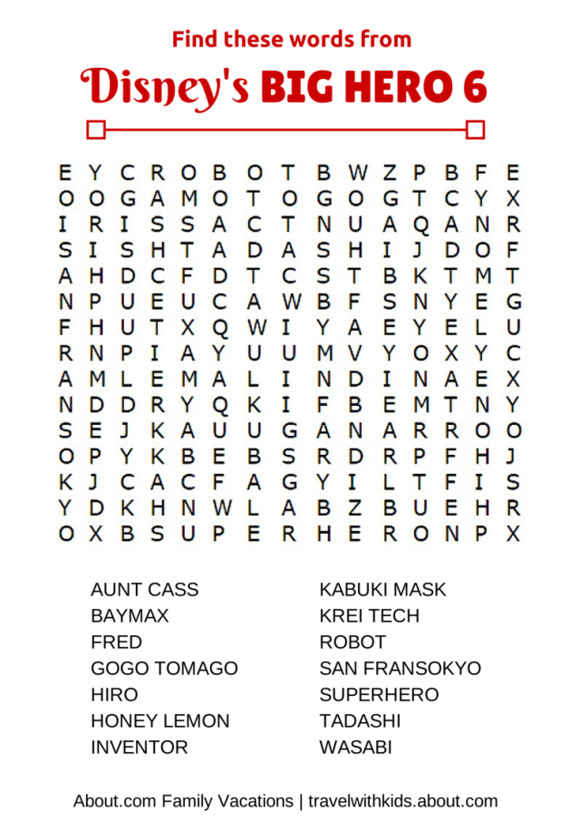 14 Free Printable Disney Word Searches, Mazes, And Games inside Disney Word Searches Printable