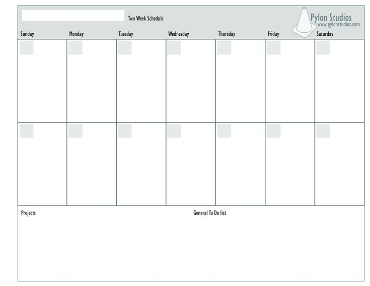 2 Week Calendar  How To Create A 2 Week Calendar within Excel Week Calendar Template