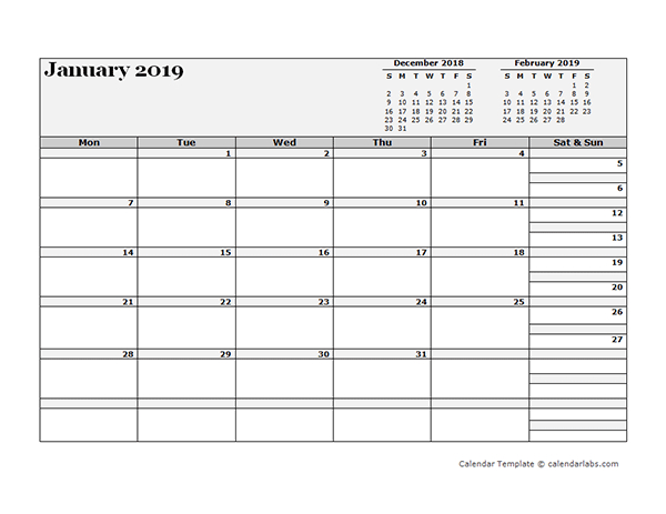 2019 Blank Three Month Calendar  Free Printable Templates inside Print 3 Month Calendar