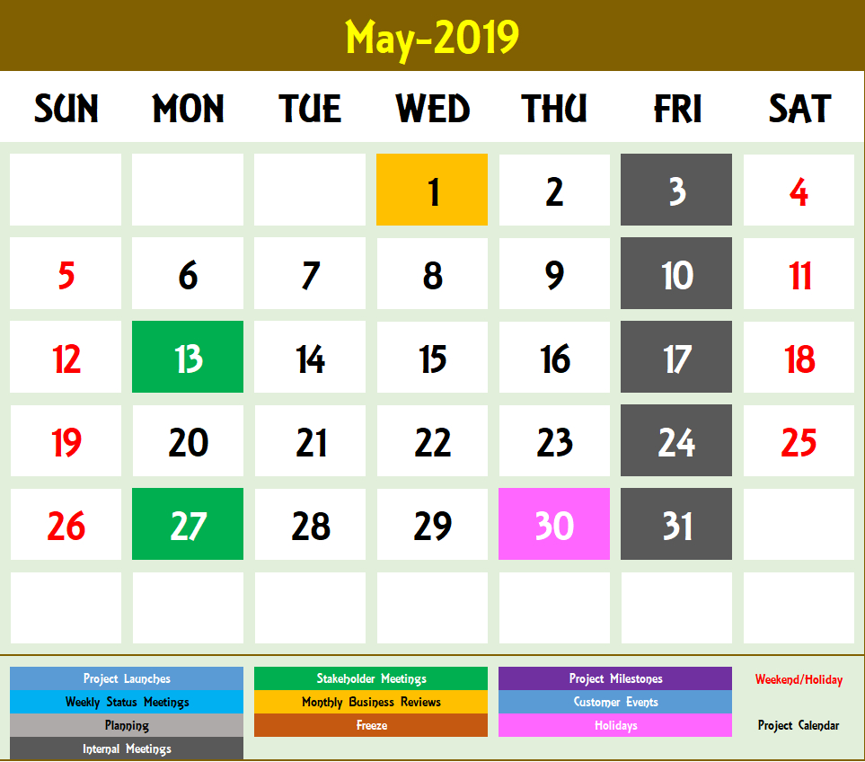 2020 Excel Calendar Template  Excel Calendar 2020 Or Any Year pertaining to Yearly Event Calendar Template Excel