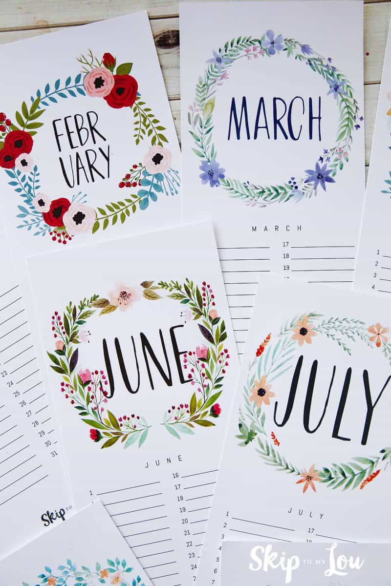 2020 Free Printable Calendar (Updated) | Skip To My Lou pertaining to Blank Instagram Template 2018