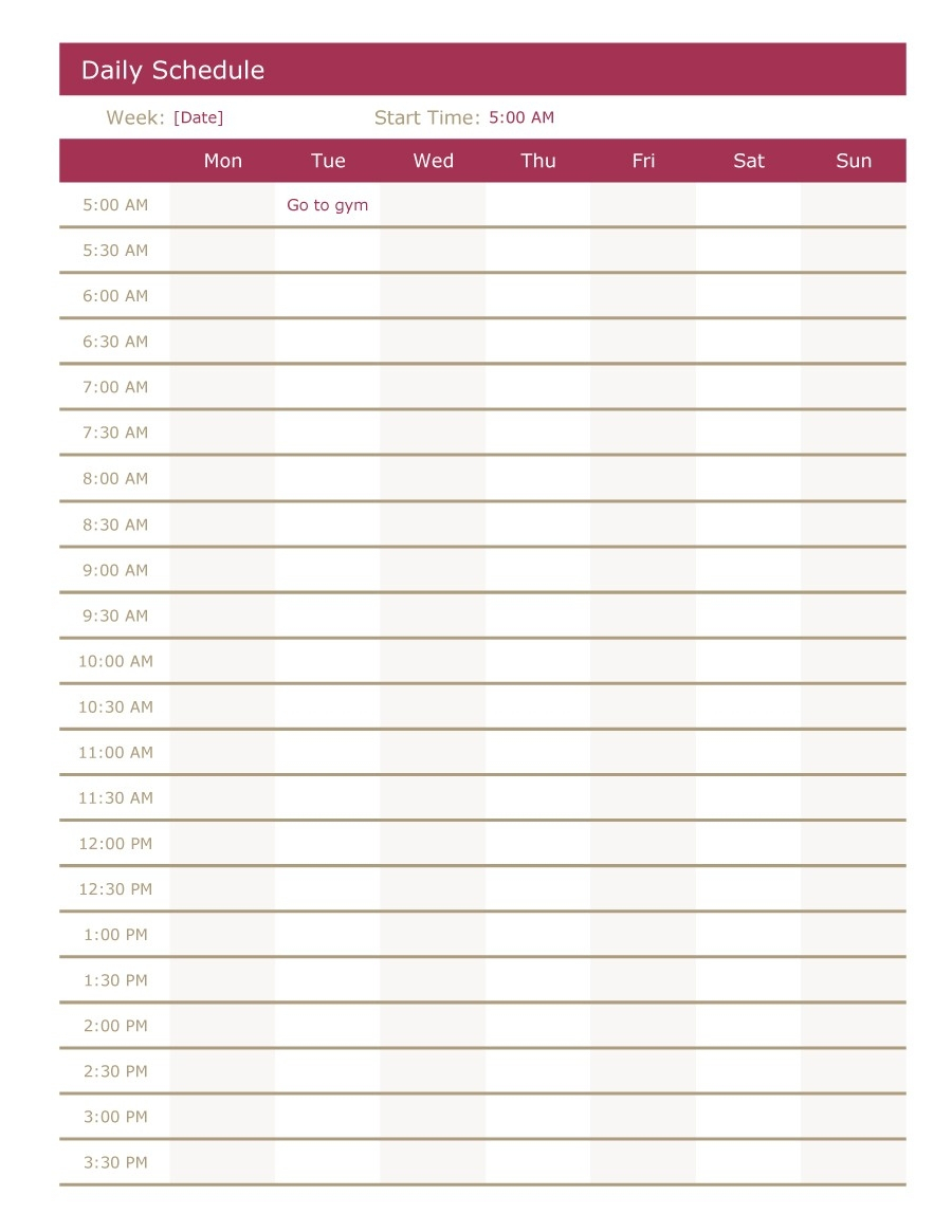 30 Day Planner Template  Template Calendar Design throughout 30 Day Calendar Template