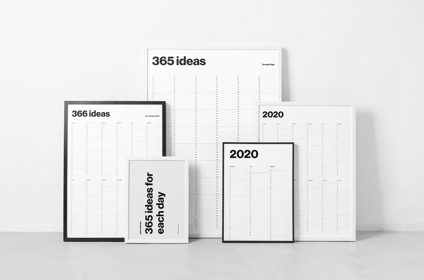 365 Ideas  Blank Calendar On Behance pertaining to Project 365 Calendar