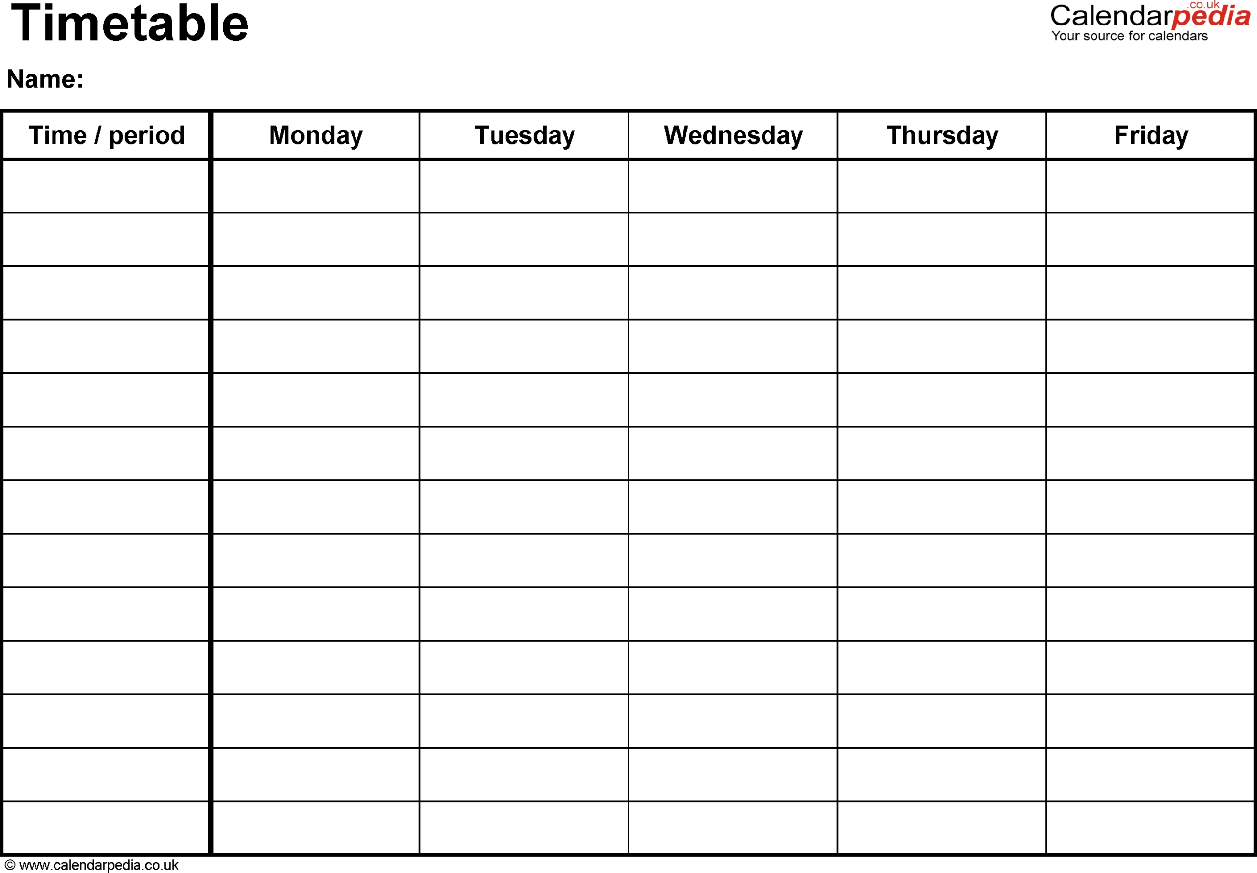 5 Day Week Calendar Template Excel | Free Calendar in One Week Calendar Template Excel