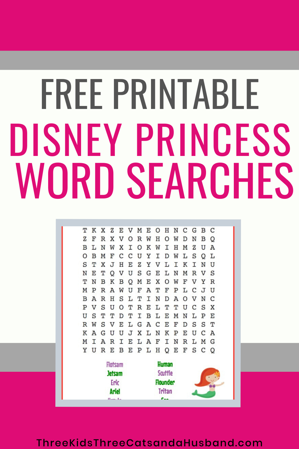 8 Free Printable Disney Princess Word Searches  In 2020 intended for Princess Word Search