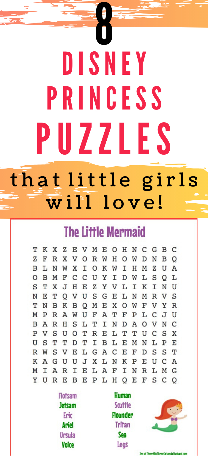 8 Free Printable Disney Princess Word Searches  In 2020 throughout Disney Princess Word Search Printable