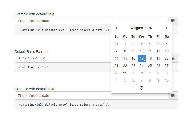 A React.js Datetime Picker For Bootstrap with regard to React Native Calendar Agenda Example