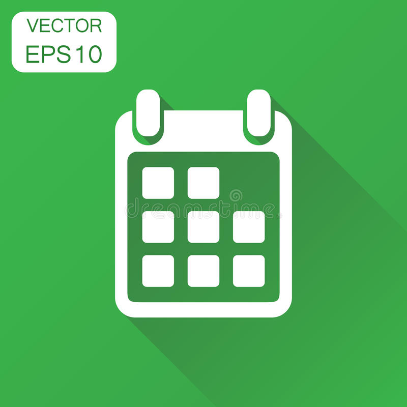 Agenda Green Blue Button Style Stock Illustration for Calendar Icon Green