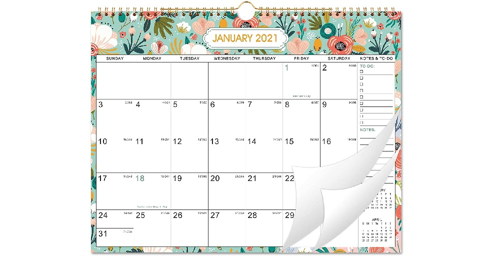 Amazon: 2021 Calendar  Monthly Wall Calendar 2021 With throughout 2021 Yearly Julian Calendar