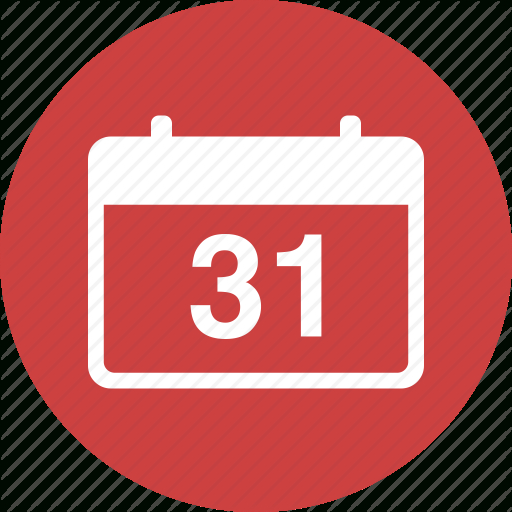 Appointment, Calendar, Circle, Date, Deadline, Due, Event Icon intended for Calendar Icon Red