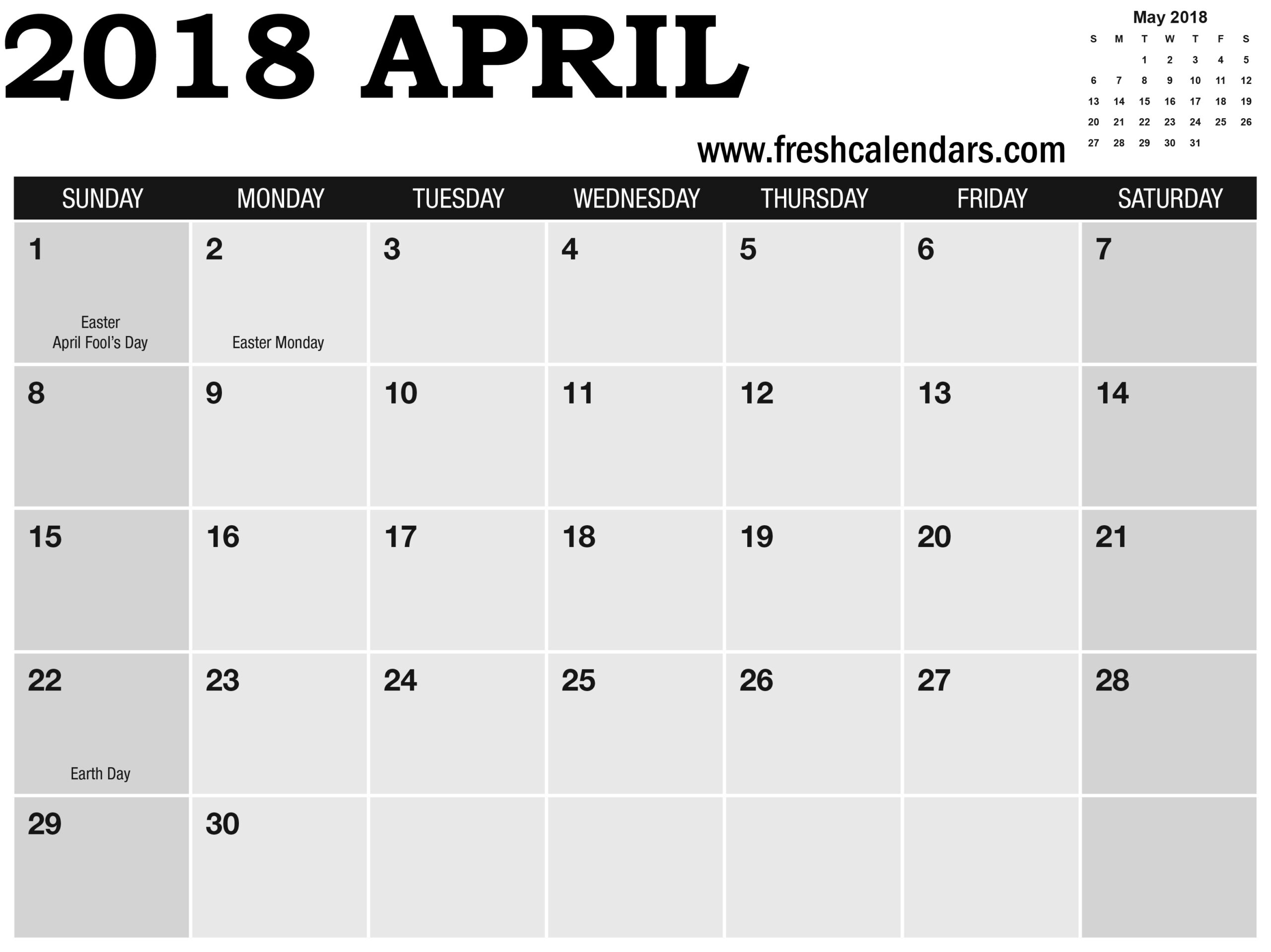 April Calendar Saturday And Sunday Highlight With May in Calendar Sunday To Saturday