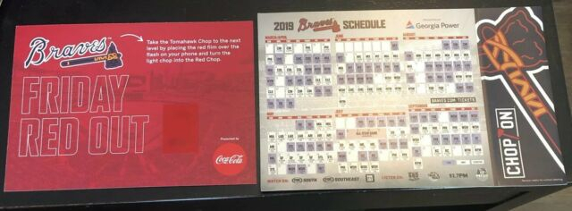 Atlanta Braves 2019 Magnetic Schedule Suntrust Park Magnet regarding Atlanta Braves Schedule Calendar