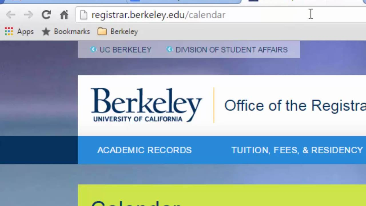 Uc Berkeley Academic Calander | Calendar for Planning