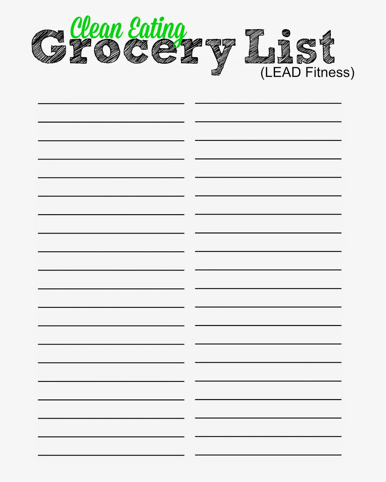 Blank Grocery List | White Gold regarding Blank Shopping List Template