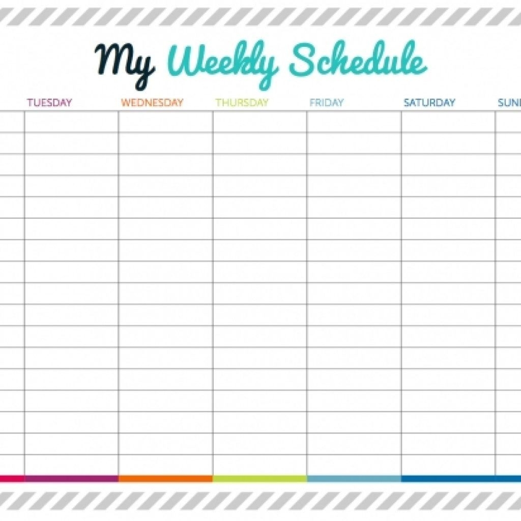 Blank Weekly Schedule With Time Slots | Free Calendar regarding Printable Calendar With Time Slots