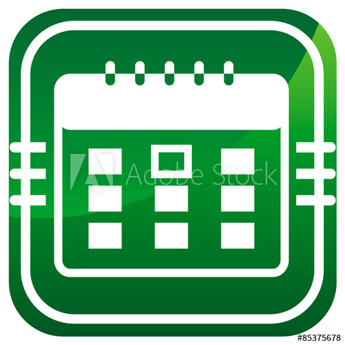 &quot;Calendar Organizer  Green Icon&quot; Stock Image And Royalty pertaining to Calendar Icon Green