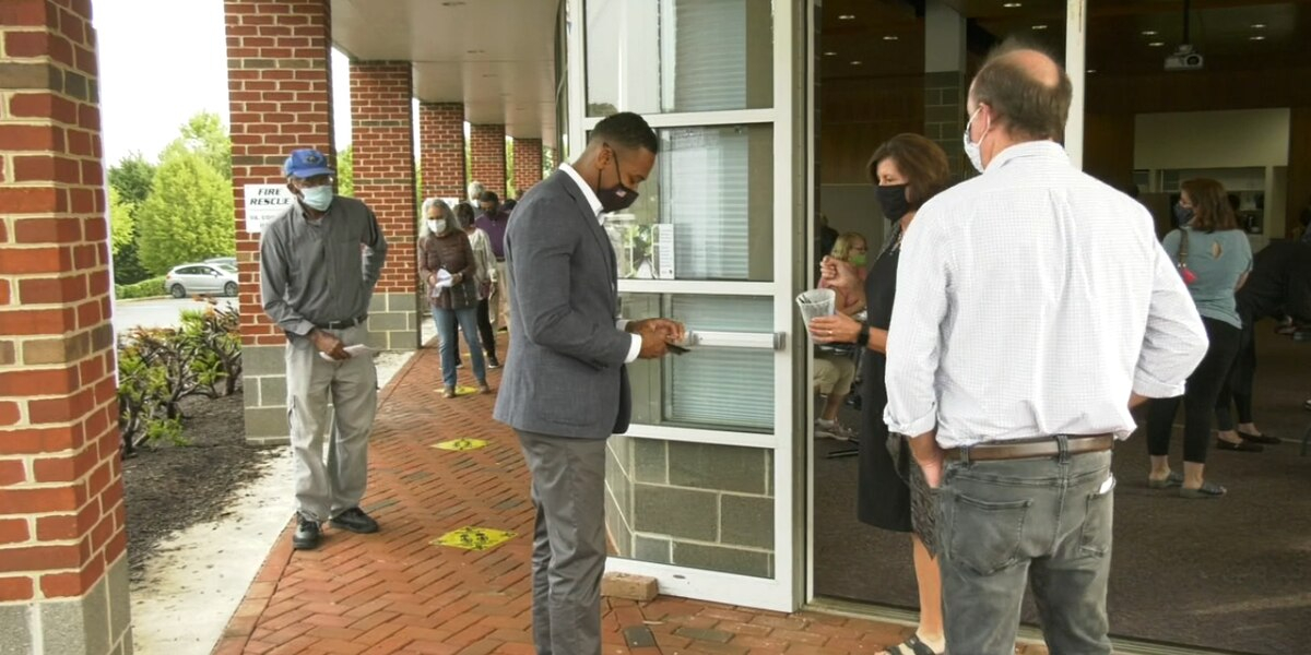 Congressional Candidate Webb Casts His Ballot Early In in Albemarle County Calendar