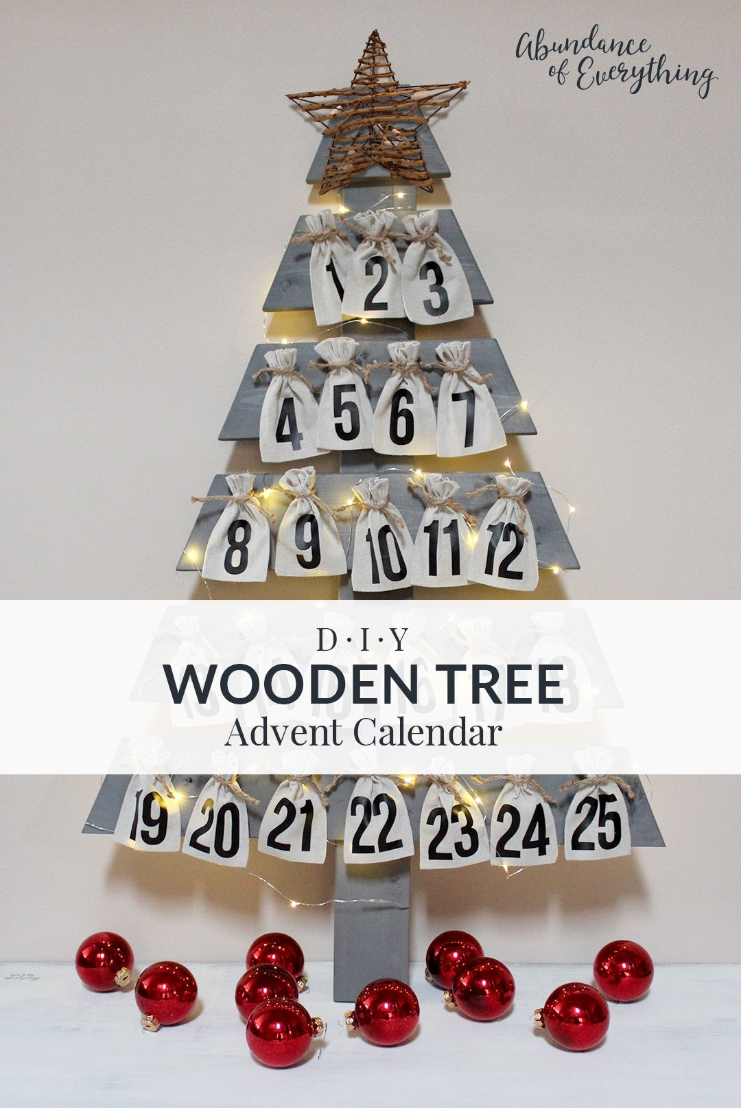 Create An Advent Calender Wooden  Calendar Inspiration Design for Jennifer Maker Advent Tree