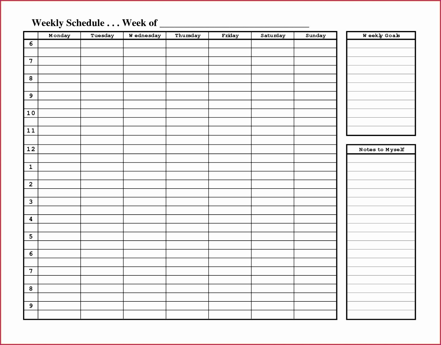 Daily Appointment Calendar Printable E With Time Slots for Daily Calendar With Time Slots