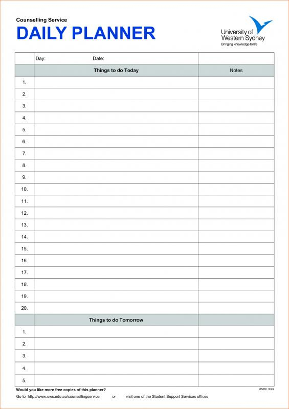 Daily Hourly Planner Template Excel  Klauuuudia with regard to Excel Day Planner