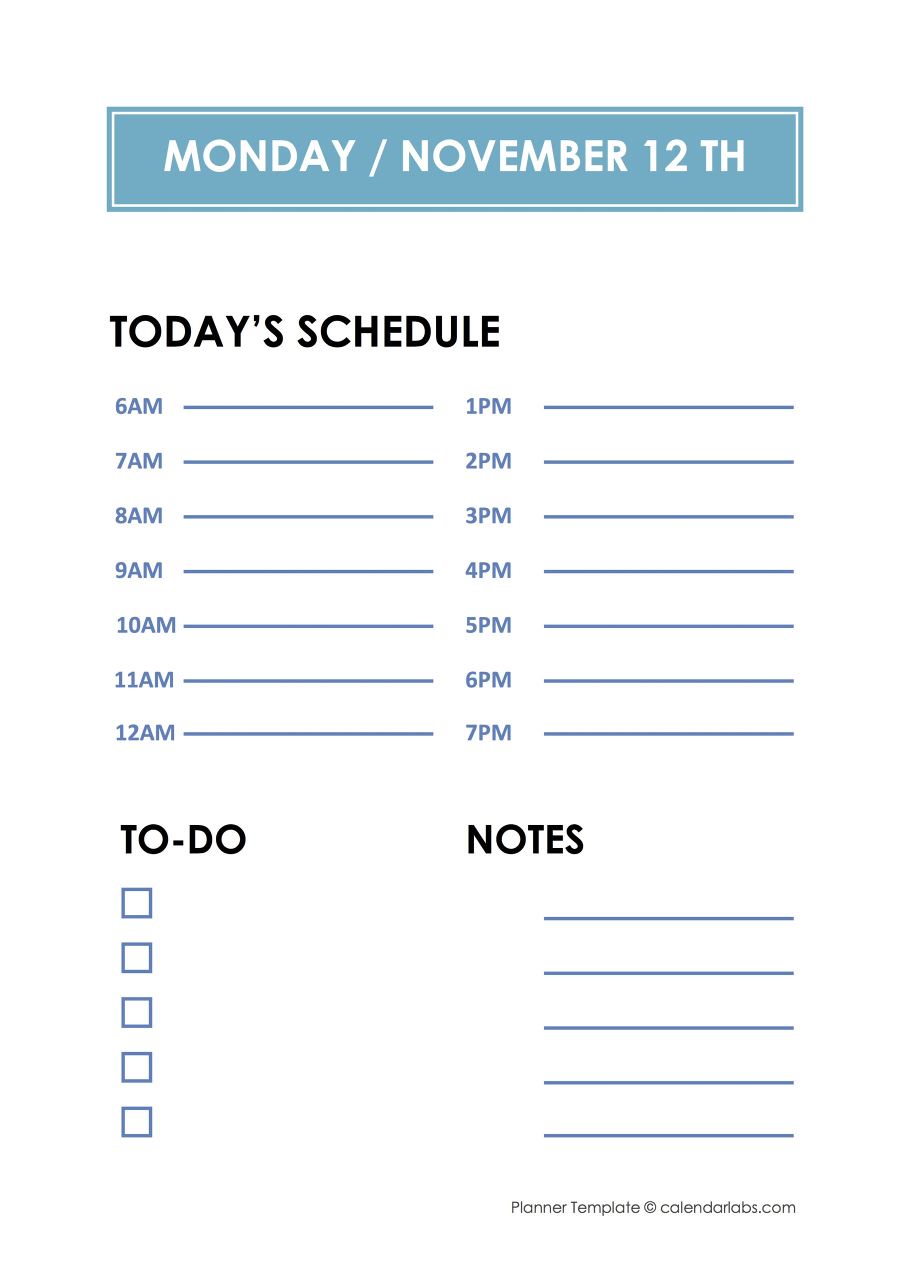 Daily Hourly Planner Template  Free Printable Templates throughout Hourly Planner Pdf