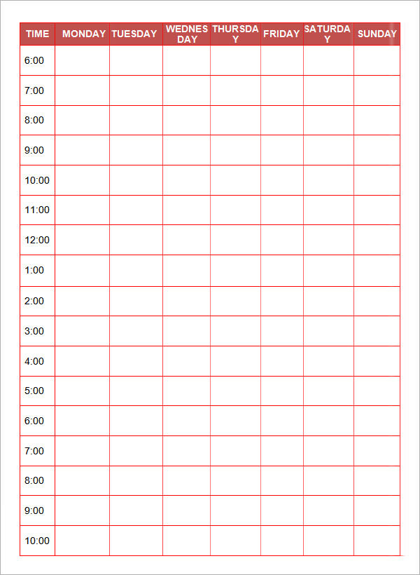 Daily Planner Template 7+ Download Documents In Pdf, Word pertaining to Daily Agenda Template Word