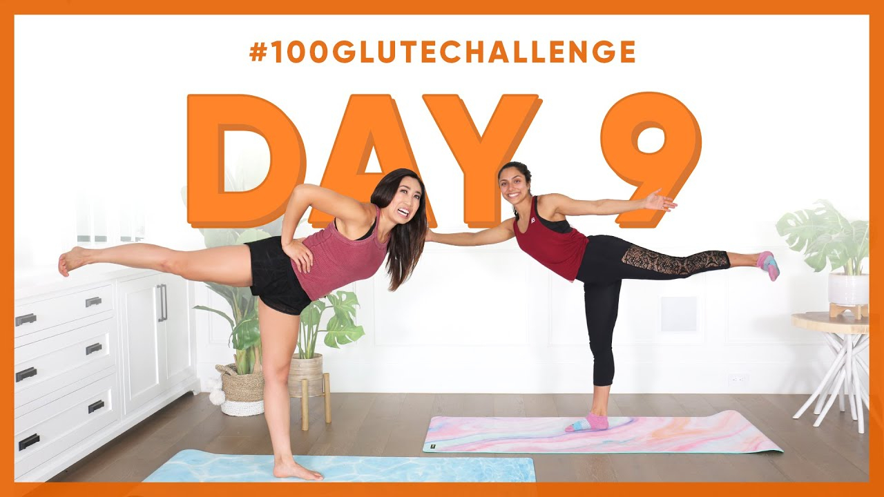 Day 9: Standing Leg Pulse! | 100 Glute Challenge W for Blogilates Thigh Challenge