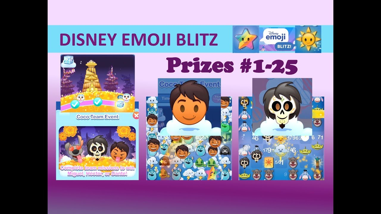 Disney Emoji Blitz Coco Team Event (Missions &amp; Prizes 125 within Disney Emoji Blitz Event Calendar