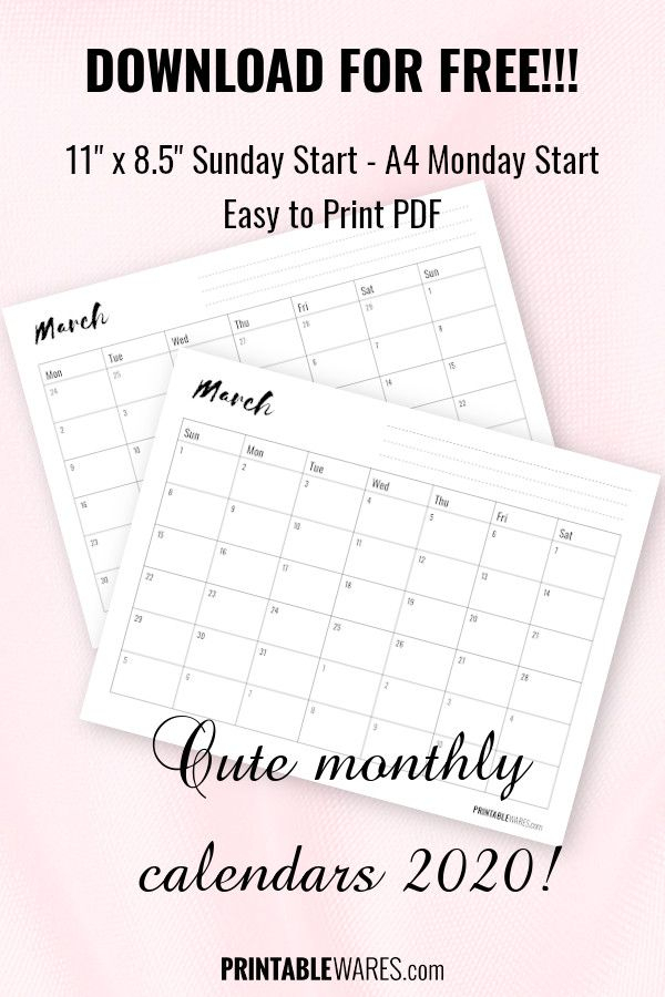 Download Printable Landscape Blank Organizing Calendar throughout Blank Monthly Calendar With Lines