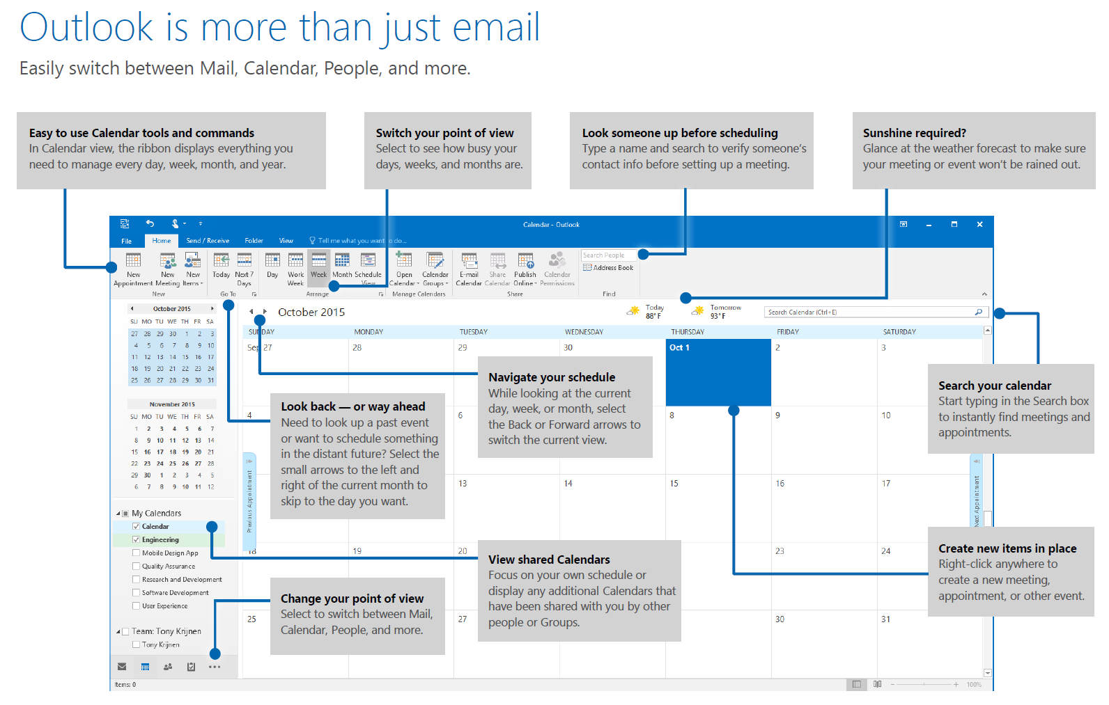 Everything You Need To Know About Outlook  In Four Pictures intended for Teamup Calendar Outlook