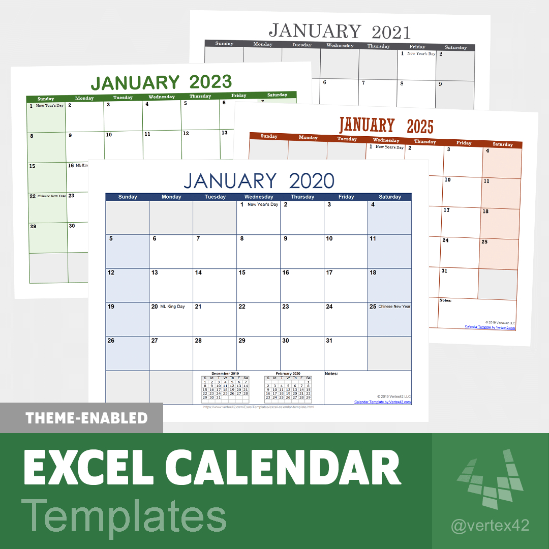 Excel Calendar Template For 2020 And Beyond with Yearly Event Calendar Template Excel