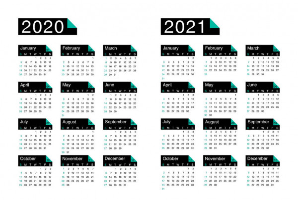 Gráfico Vectorial Calendario 2021 Imagen Vectorial inside Calendario 2021 Con Semanas