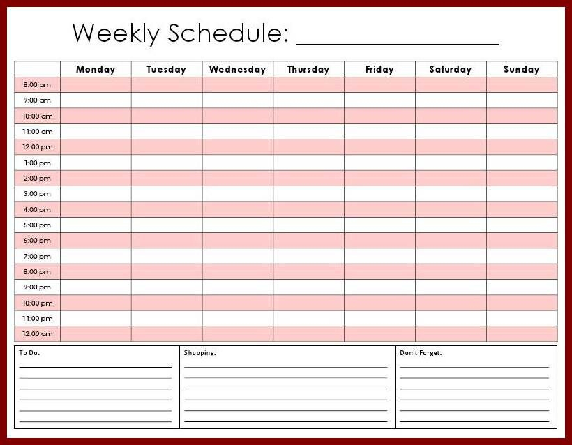 Hourly Schedule Template 25 Free Word Excel Pdf Autos Post within Hourly Planner Pdf