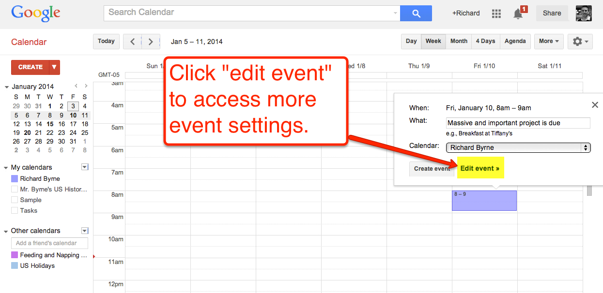 How To Create Google Calendar Event Reminders  Tech inside Add Image To Google Calendar Event