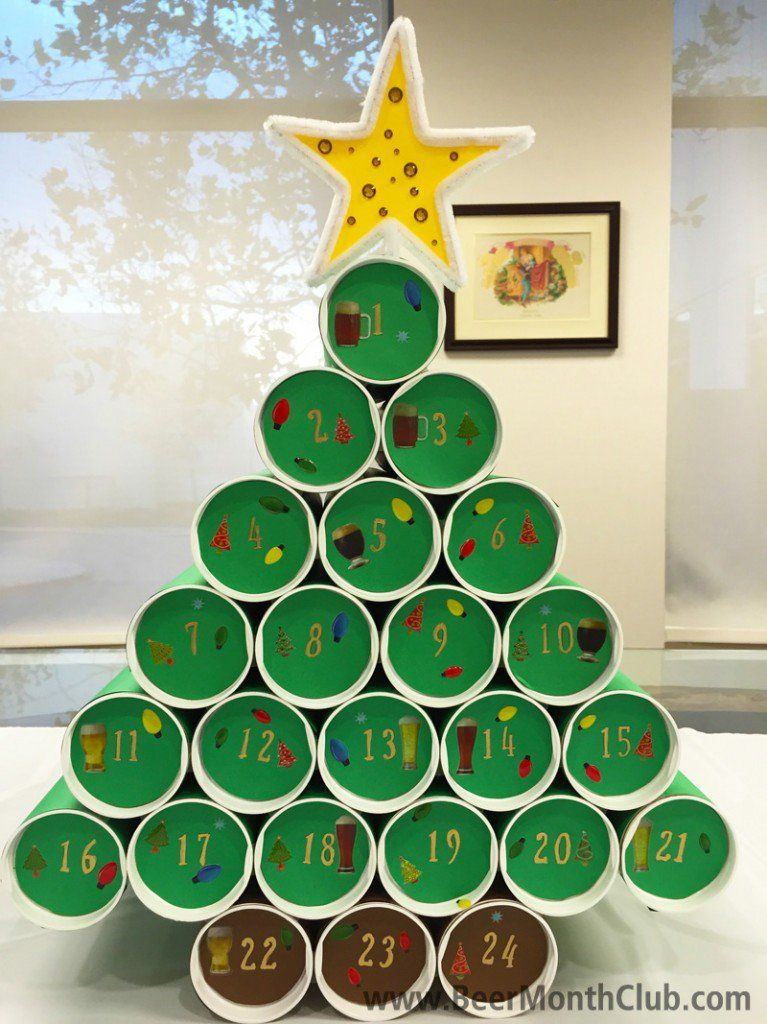 How To Make A Diy Craft Beer Advent Calendar  Craft Beer regarding Jennifer Maker Advent Tree