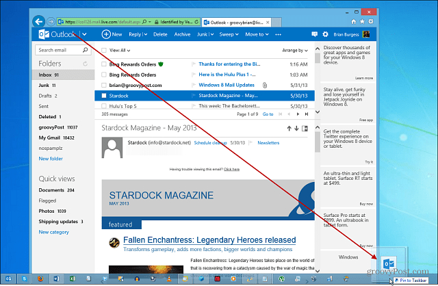 How To Pin Outlook To The Windows Taskbar in Outlook Calendar Icon Missing