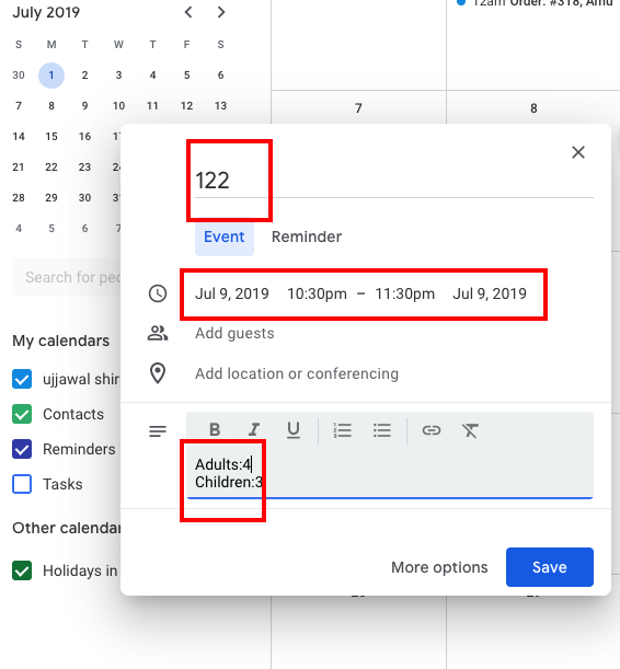 How To Use 2 Way Google Calendar Sync With Woocommerce with regard to Add Image To Google Calendar Event