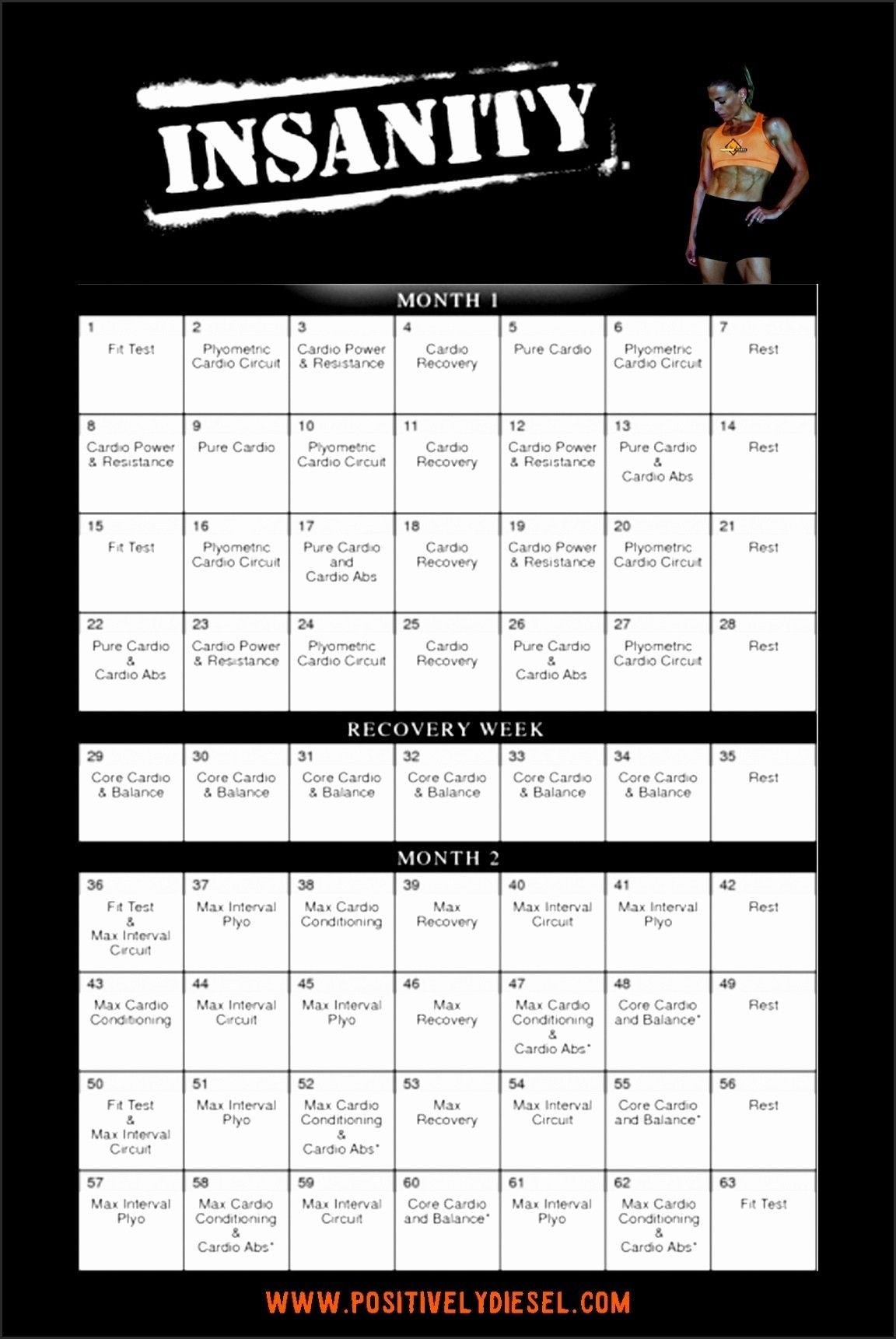 Insanity Max 30 Calendar Pdf  Example Calendar Printable for Insanity Max Calendar Pdf