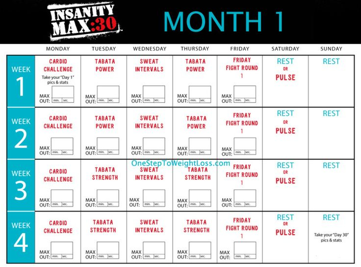 Insanity Max 30 Results &amp; Review: Insanity 2 Worthy within Insanity Max Calendar Pdf