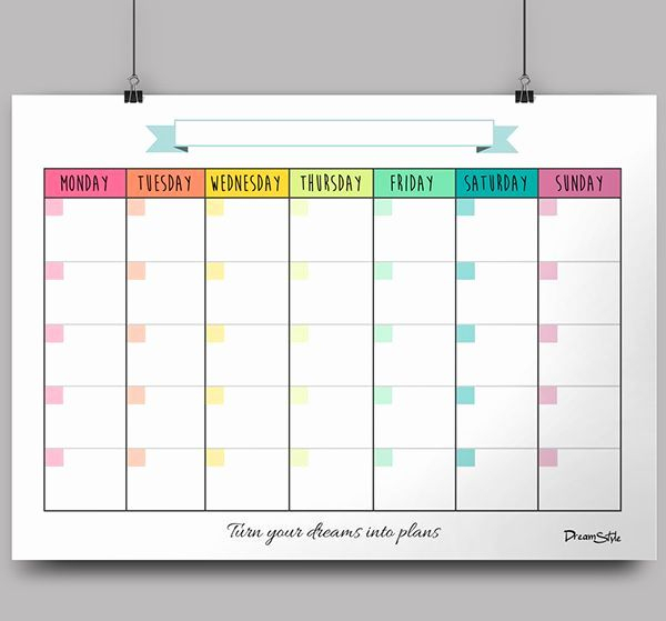 Inspirational 43 Sample Calendars On Pinterest | Calendar in Blank Instagram Template 2018